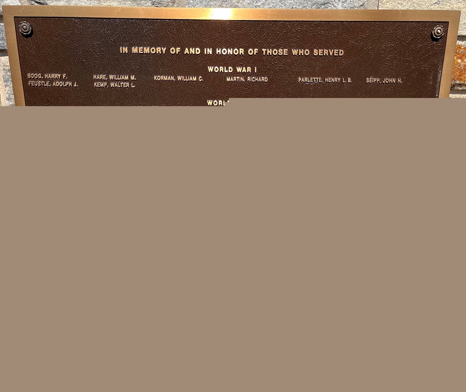 HAMPSTEAD WAR VETERANS MEMORIAL PLAQUE C