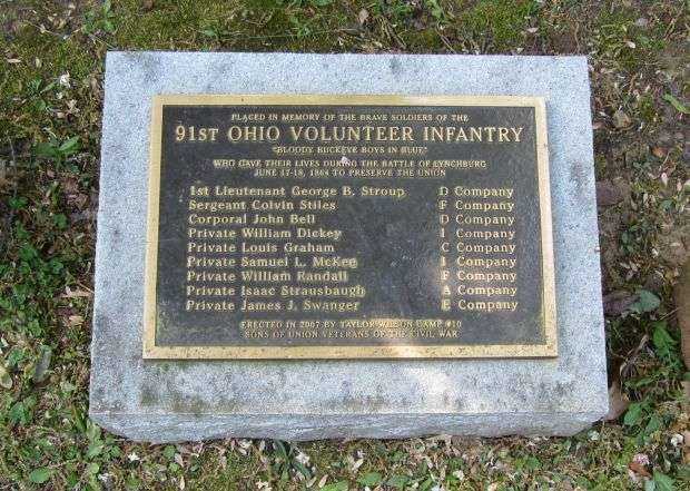 91ST OHIO VOLUNTEER INFANTRY MEMORIAL