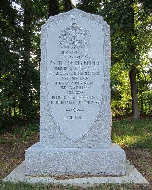 BATTLE OF BIG BETHEL WAR MEMORIAL