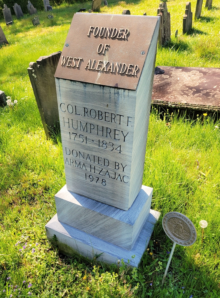 REVOLUTIONARY WAR SOLDIER COL. ROBERT F. HUMPHREY MEMORIAL CEMETERY STONE