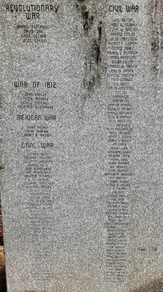 HOLIDAY VETERANS MEMORIAL BACK SECTION A