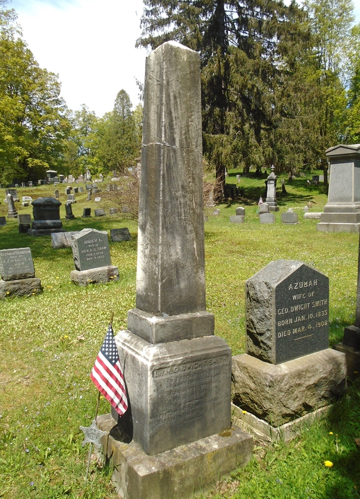 LIEUT. GEORGE DWIGHT SMITH CO. I 45TH REG’T. P.V. MEMORIAL