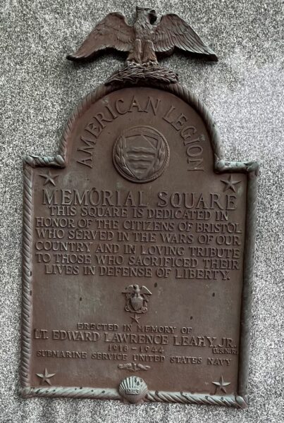 AMERICAN LEGION MEMORIAL SQUARE PLAQUE A