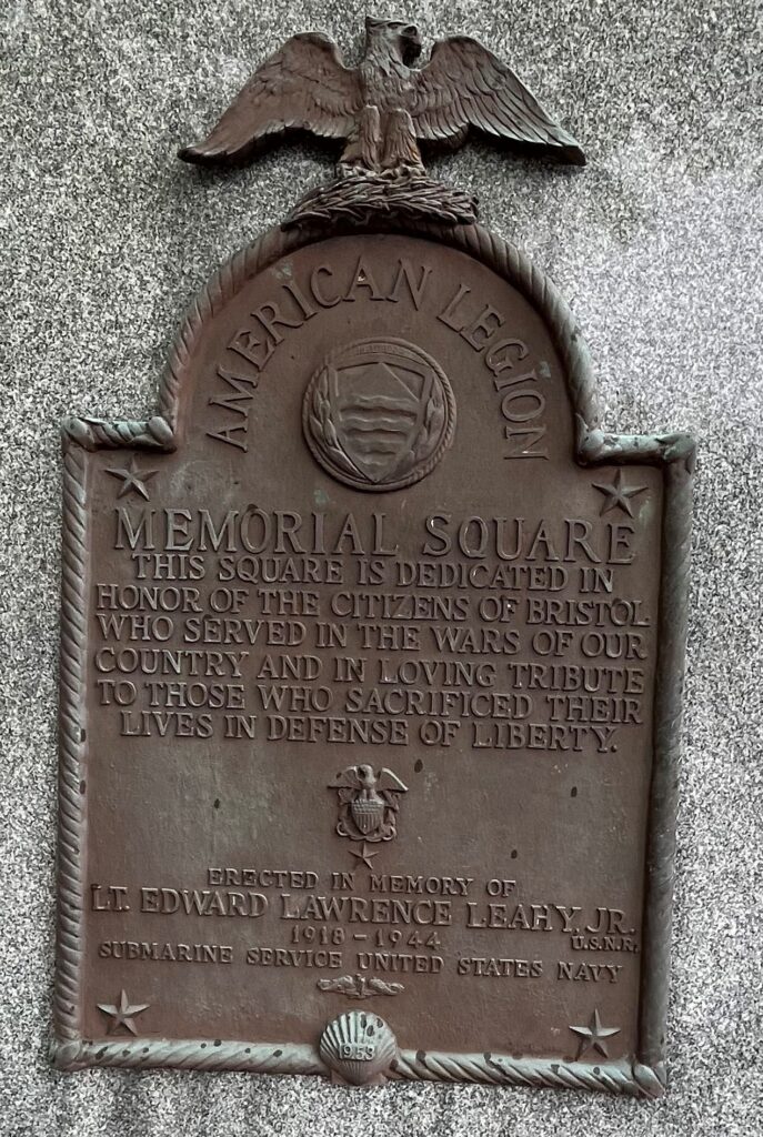 AMERICAN LEGION MEMORIAL SQUARE PLAQUE A