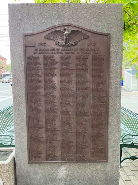 BRISTOL, R.I. WORLD WAR I MEMORIAL