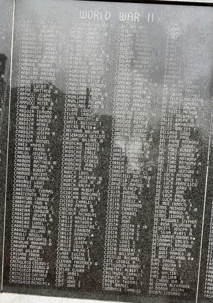 BRISTOL WAR VETERANS MEMORIAL STONE D