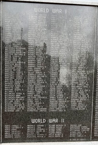BRISTOL WAR VETERANS MEMORIAL STONE B