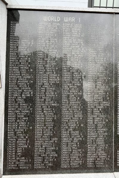 BRISTOL WAR VETERANS MEMORIAL STONE A