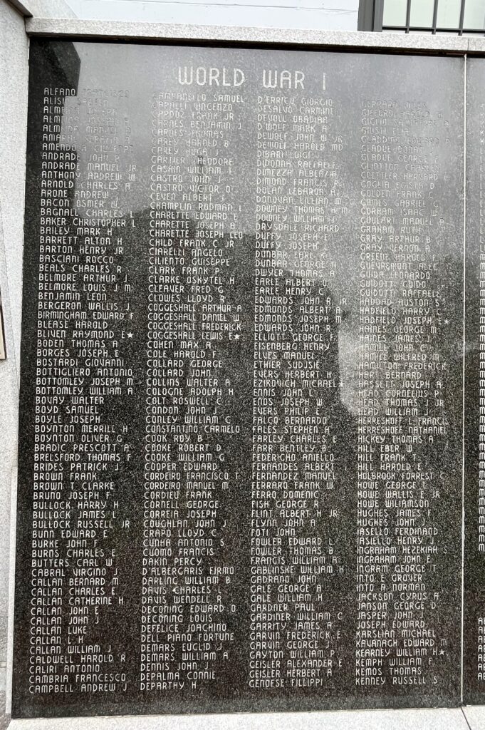BRISTOL WAR VETERANS MEMORIAL STONE A