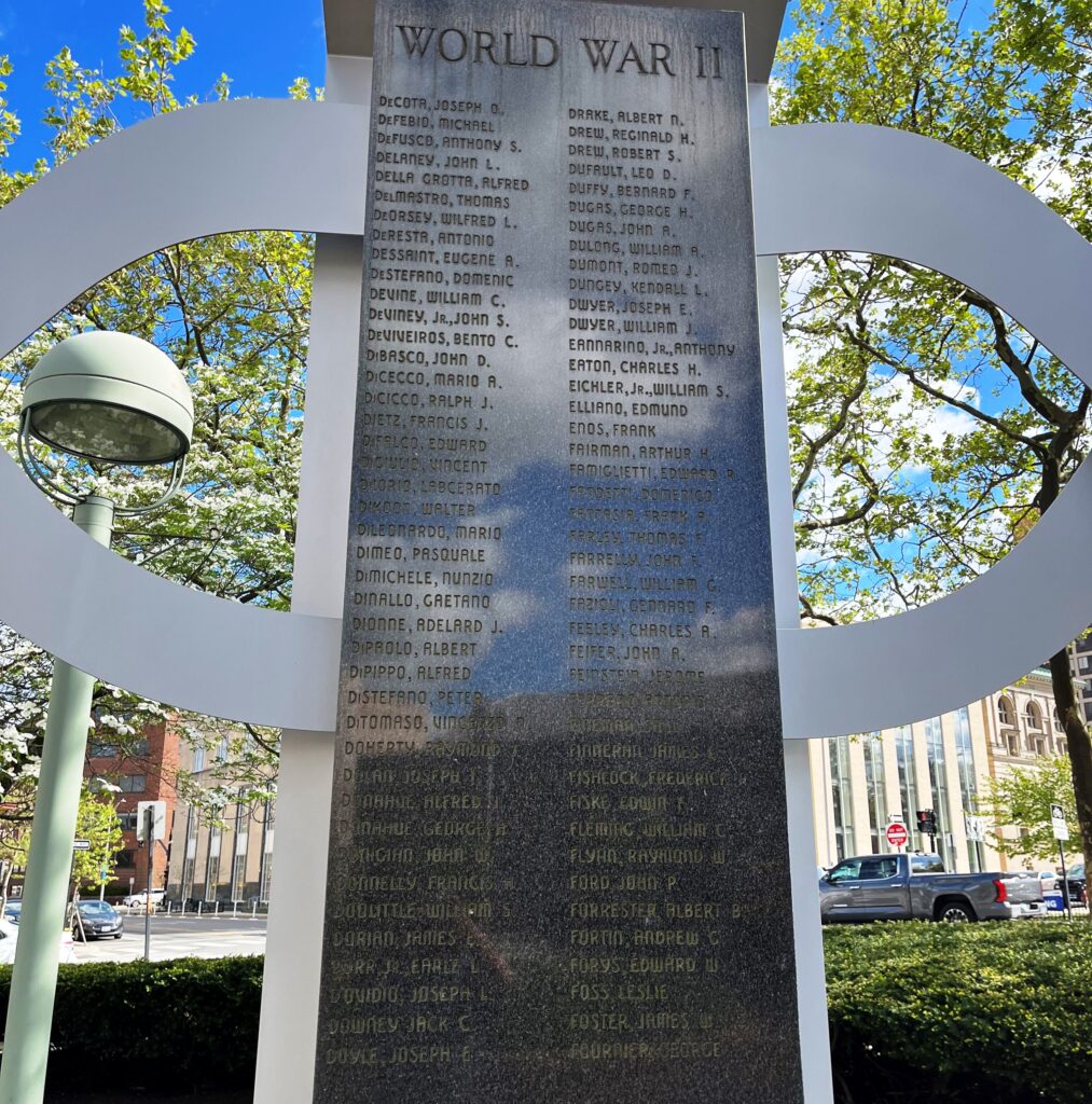 CITY OF PROVIDENCE WAR VETERANS MEMORIAL STONE D