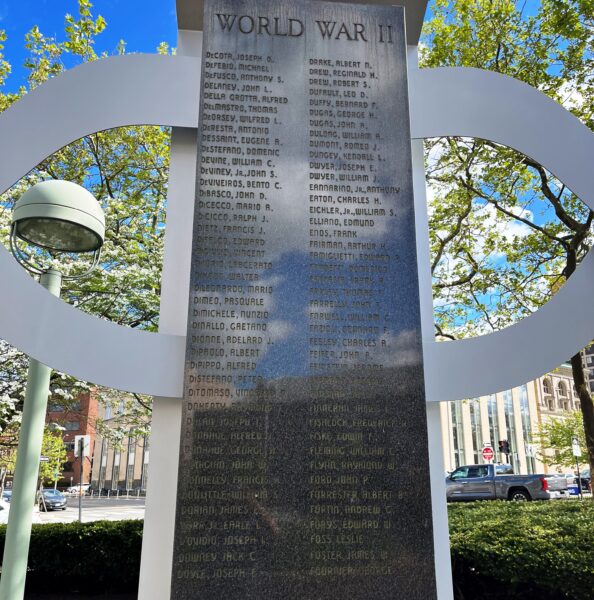 CITY OF PROVIDENCE WAR VETERANS MEMORIAL STONE D
