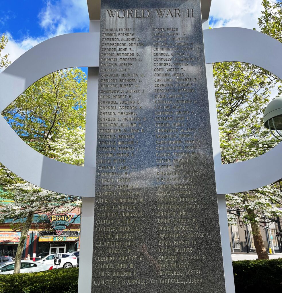 CITY OF PROVIDENCE WAR VETERANS MEMORIAL STONE C