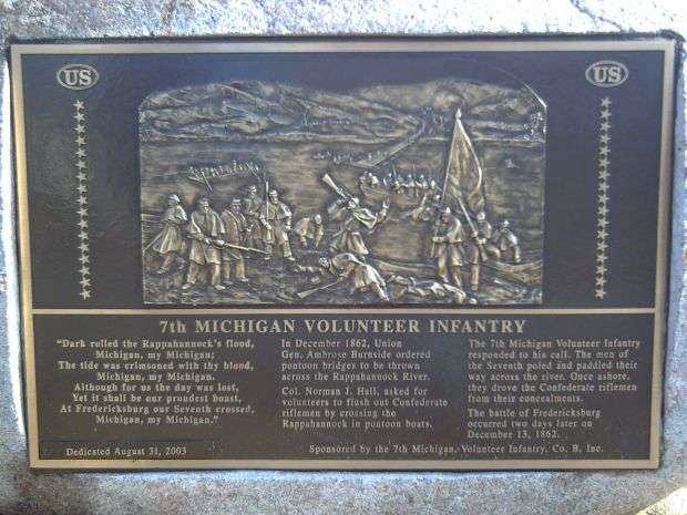 7TH MICHIGAN VOLUNTEER INFANTRY MEMORIAL