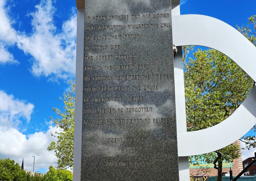 CITY OF PROVIDENCE WAR VETERANS MEMORIAL STONE A