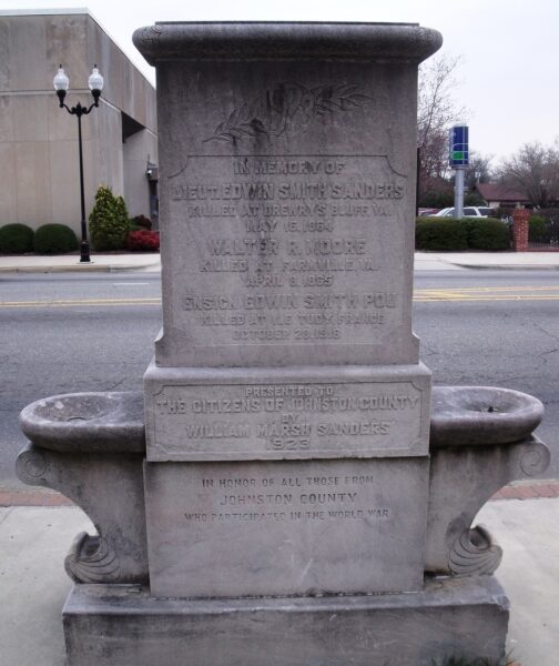 JOHNSTON COUNTY WAR MEMORIAL DRINKING FOUNTAIN