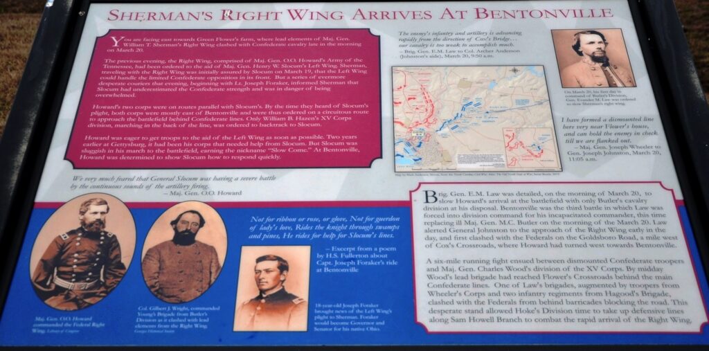 SHERMAN’S RIGHT WING ARRIVES WAR MEMORIAL PANEL