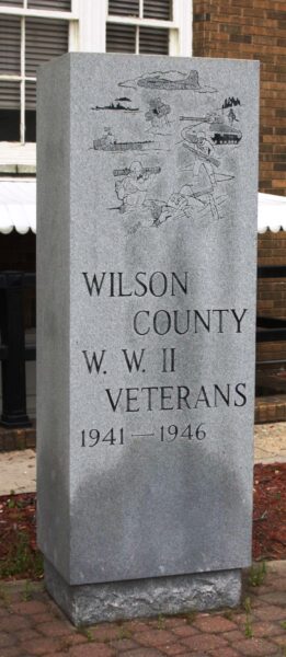 WILSON COUNTY WAR VETERANS MEMORIAL STONE B