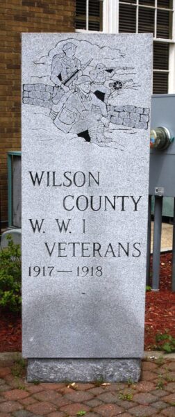WILSON COUNTY WAR VETERANS MEMORIAL STONE A