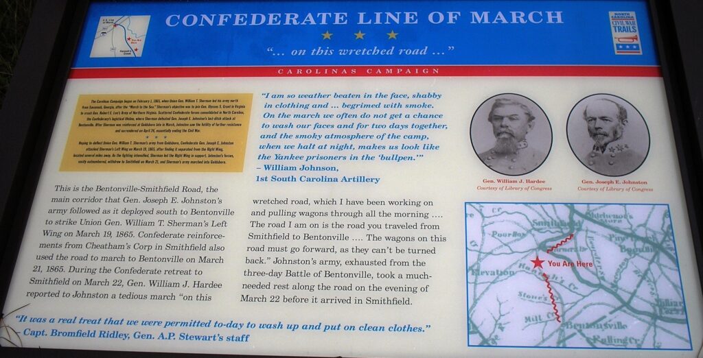CONFEDERATE LINE OF MARCH WAR MEMORIAL PANEL