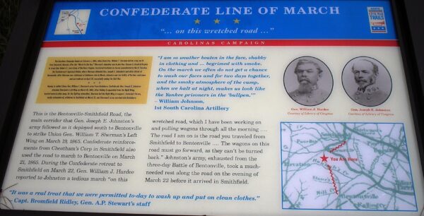 CONFEDERATE LINE OF MARCH WAR MEMORIAL PANEL