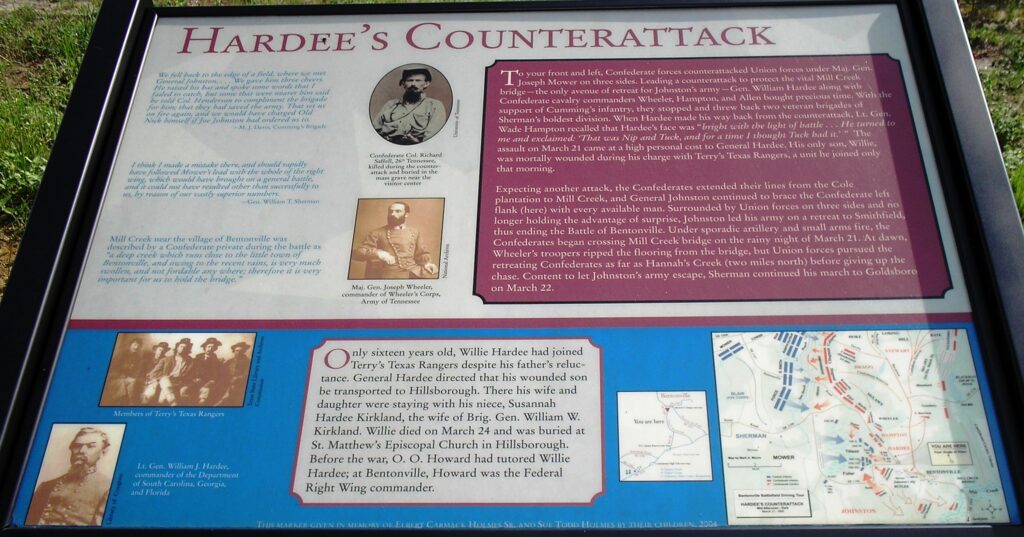 HARDEE’S COUNTERATTACK WAR MEMORIAL PANEL