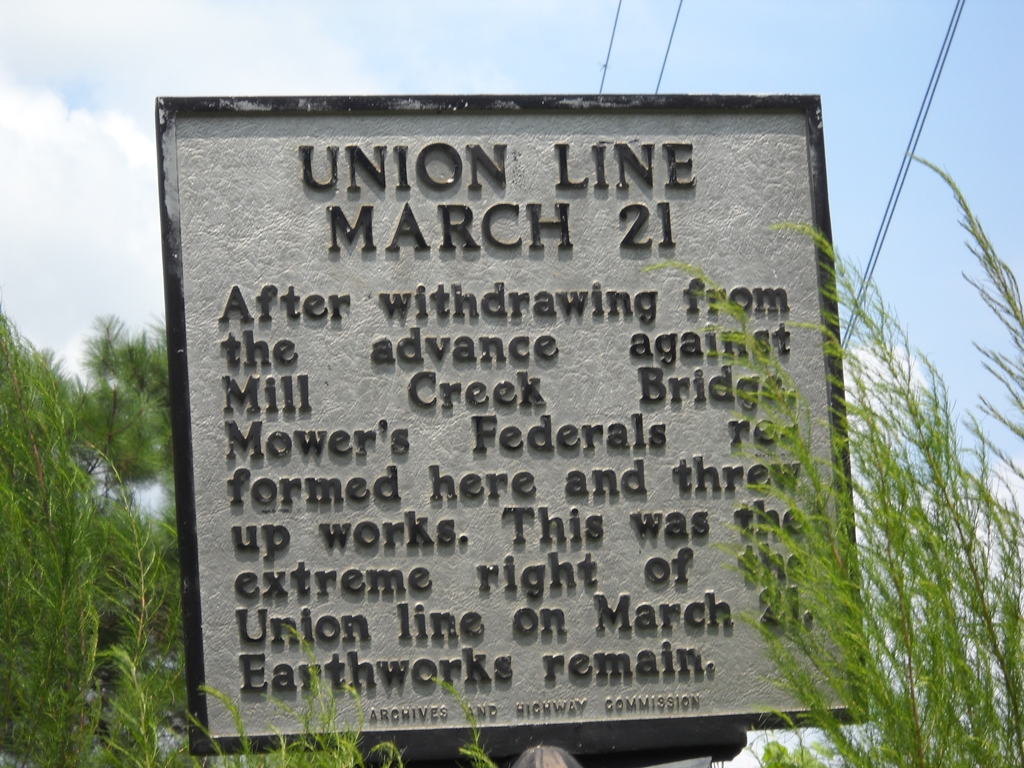 UNION LINE MARCH 21 WAR MEMORIAL MARKER