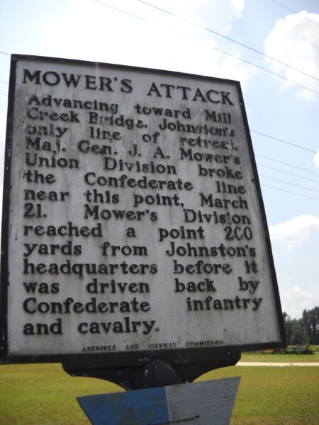 MOWER’S ATTACK WAR MEMORIAL MARKER