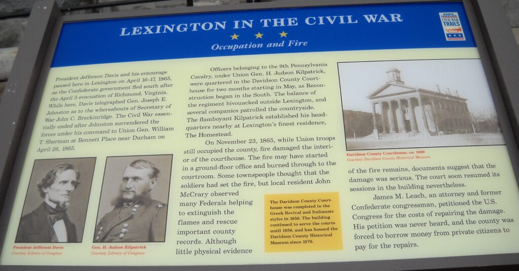 LEXINGTON IN THE CIVIL WAR MEMORIAL PANEL