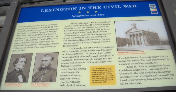 LEXINGTON IN THE CIVIL WAR MEMORIAL PANEL
