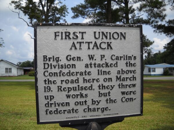 FIRST UNION ATTACK WAR MEMORIAL MARKER