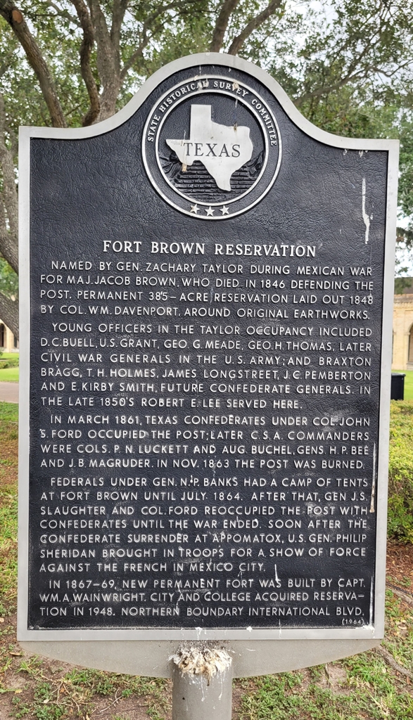FORT BROWN RESERVATION WAR MEMORIAL MARKER