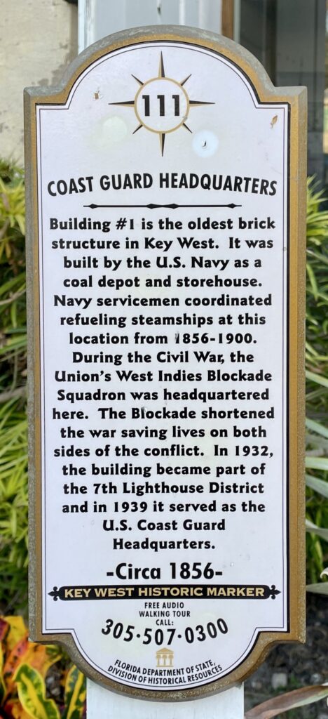 COAST GUARD HEADQUARTERS WAR MEMORIAL MARKER