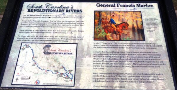 GENERAL FRANCIS MARION SOUTH CAROLINA’S REVOLUTIONARY RIVERS MEMORIAL PANEL