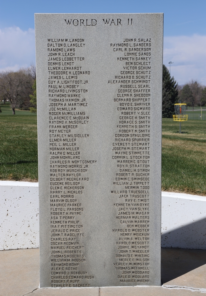 LARIMER COUNTY VETERANS MEMORIAL STONE D