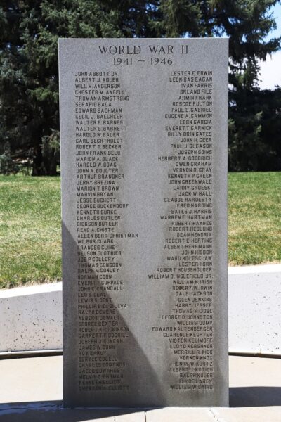 LARIMER COUNTY VETERANS MEMORIAL STONE C