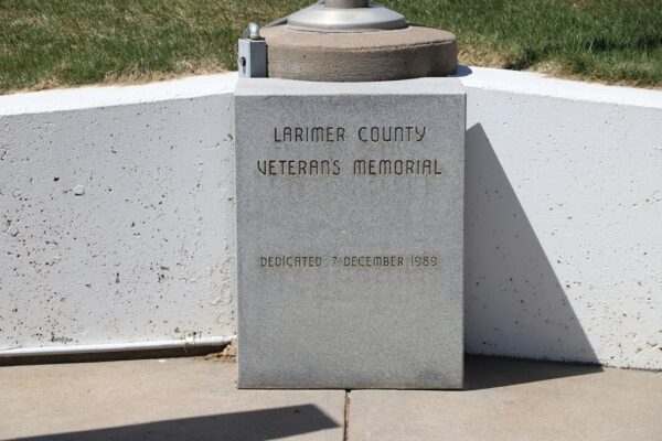 LARIMER COUNTY VETERANS MEMORIAL STONE A