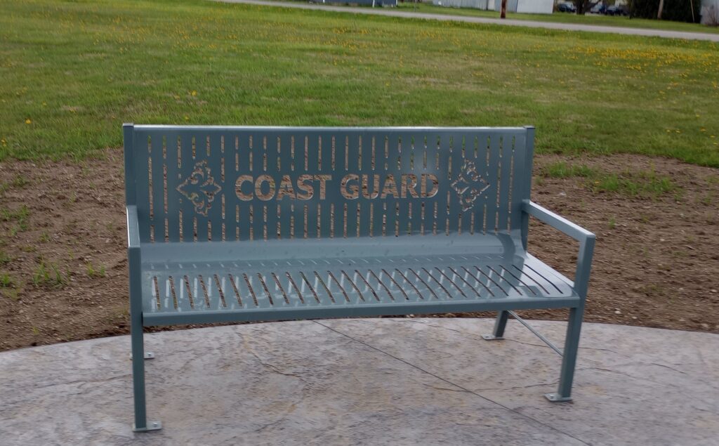 WATERLOO, IN VETERANS MEMORIAL BENCH E