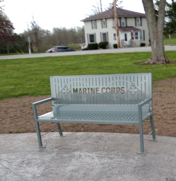WATERLOO, IN VETERANS MEMORIAL BENCH A