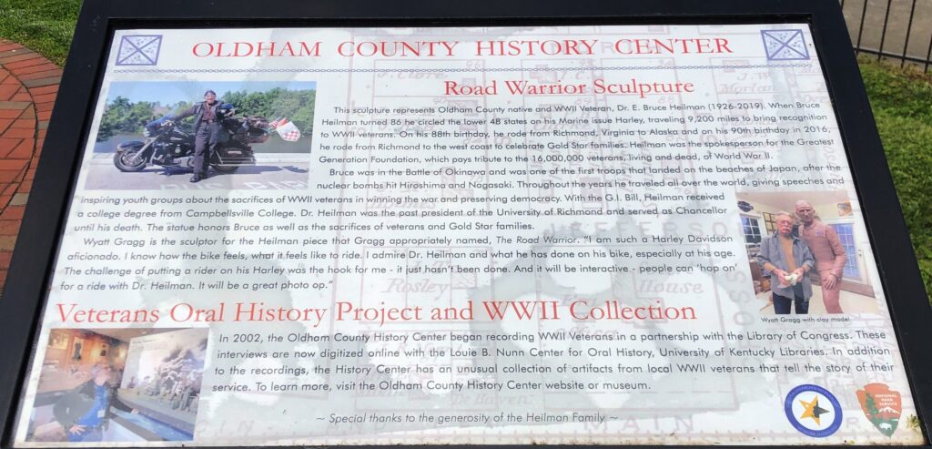 OLDHAM COUNTY HISTORY CENTER WAR MEMORIAL PANEL