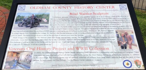 OLDHAM COUNTY HISTORY CENTER WAR MEMORIAL PANEL