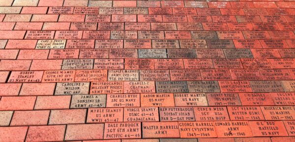 WAYNE COUNTY WORLD WAR II MEMORIAL BRICKS SECTION C