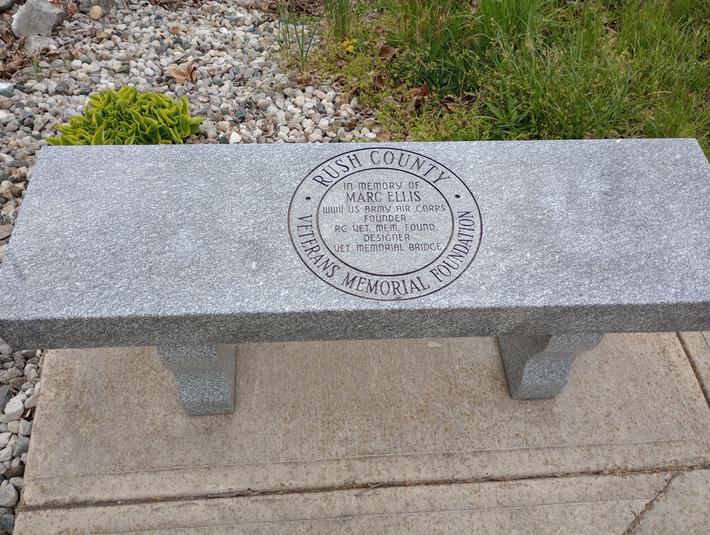 MARC ELLIS WORLD WAR II MEMORIAL BENCH