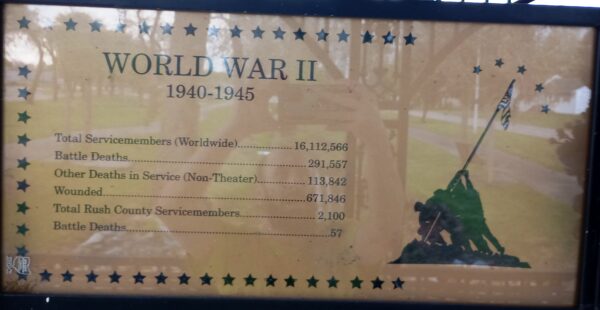 WORLD WAR II 1940-1945 WAR MEMORIAL PLAQUE