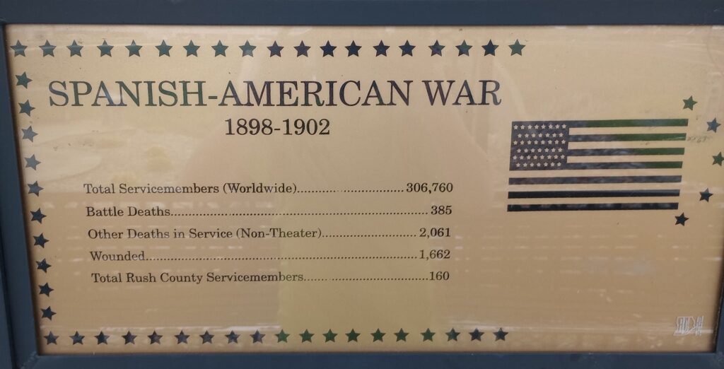 SPANISH-AMERICAN WAR 1898-1902 WAR MEMORIAL PLAQUE