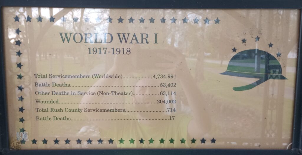 WORLD WAR I 1917-1918 WAR MEMORIAL PLAQUE