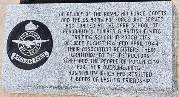 ROYAL AIR FORCE CADETS MEMORIAL TABLET