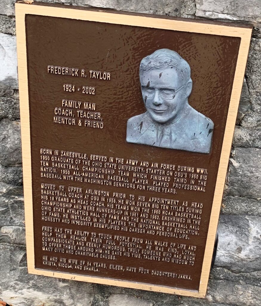 FREDERICK R. TAYLOR WAR MEMORIAL PLAQUE