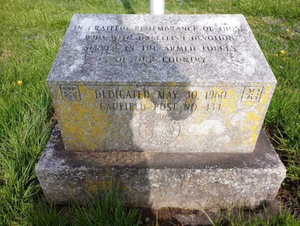CAUFIELD POST NO. 434 VETERANS MEMORIAL