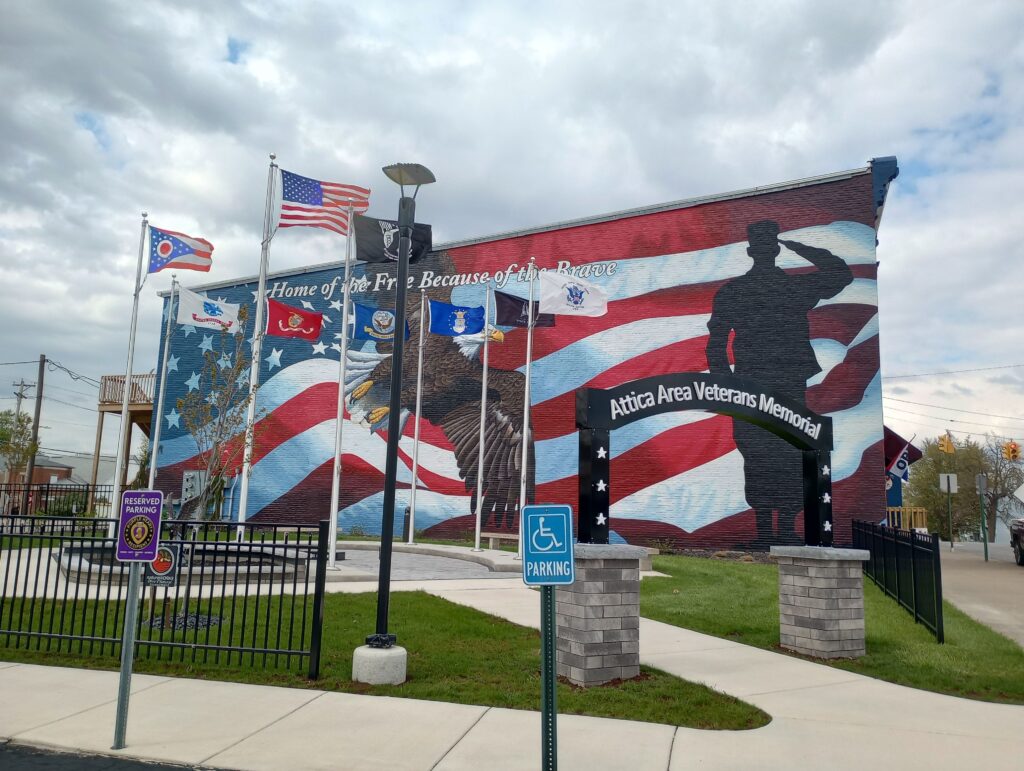 ATTICA AREA VETERANS MEMORIAL AND MURAL