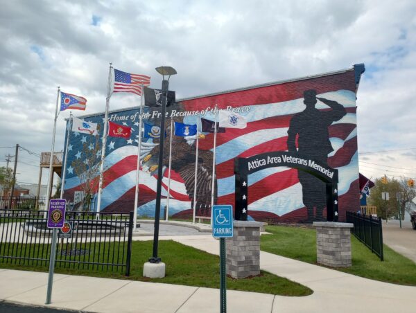 ATTICA AREA VETERANS MEMORIAL AND MURAL